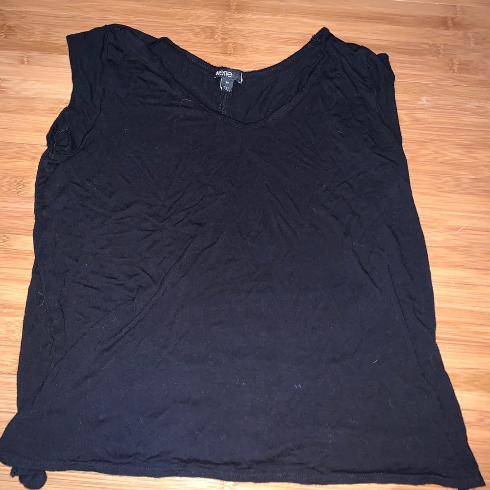 black tank top